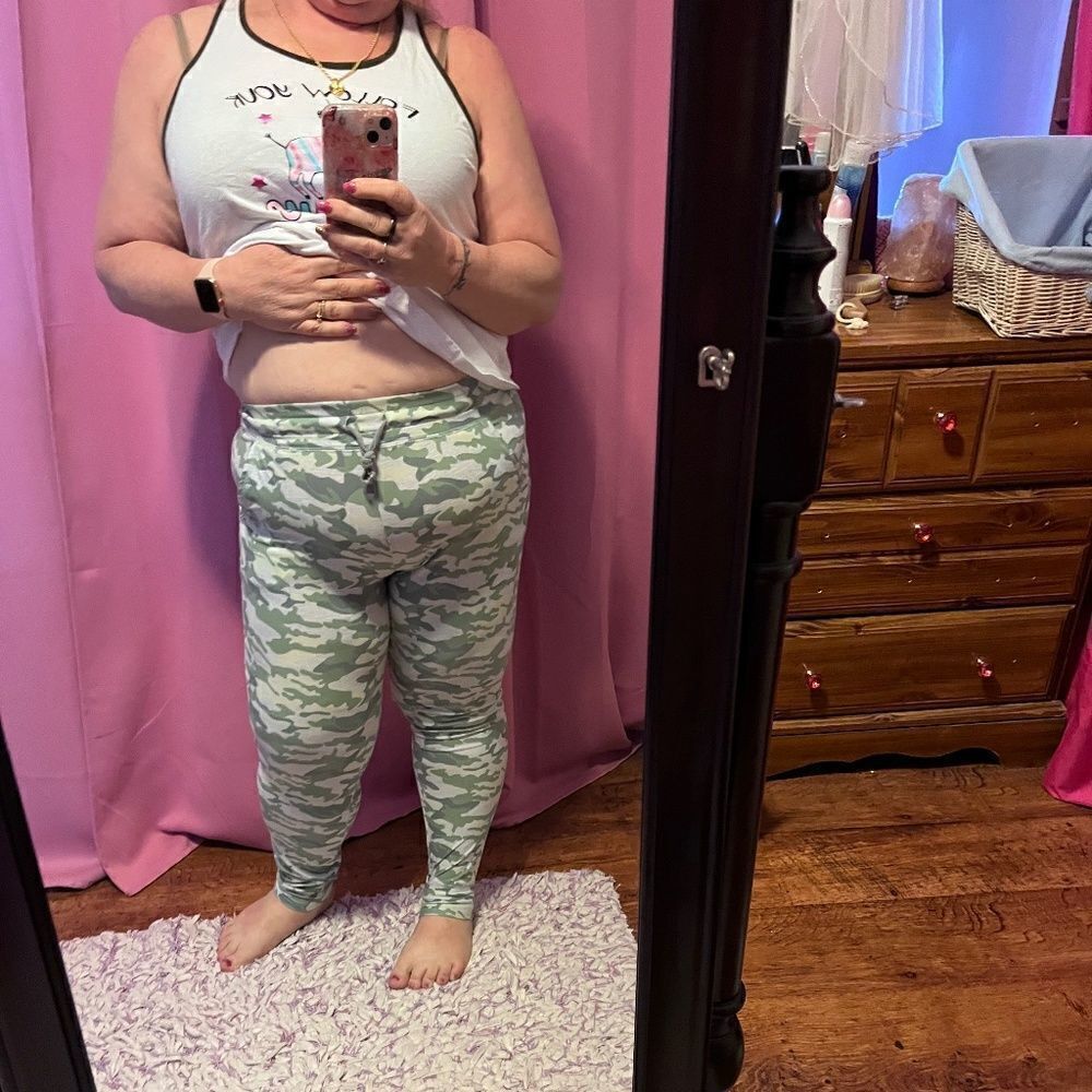 Jaclyn Intimates Large PJ's Sleep Pants Came Green